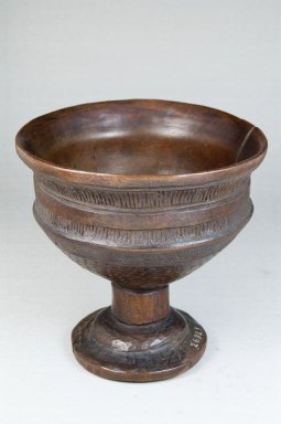 Wongo. <em>Palm Wine Cup</em>, early 20th century. Wood, 5 1/8 x 5 x 5 in. (13 x 12.7 x 12.7 cm). Brooklyn Museum, Museum Expedition 1922, Robert B. Woodward Memorial Fund, 22.159. Creative Commons-BY (Photo: Brooklyn Museum, CUR.22.159_front_PS5.jpg)