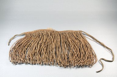  <em>Apron</em>, late 19th-early 20th century. Fiber, beads, leather, 9 7/16 x 11 7/16 in. (24 x 29 cm). Brooklyn Museum, Museum Expedition 1922, Robert B. Woodward Memorial Fund, 22.1616. Creative Commons-BY (Photo: Brooklyn Museum, CUR.22.1616_front_PS5.jpg)