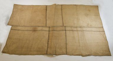  <em>Raffia Cloth</em>, 19th century. Raffia, 59 x 34 1/4 in. (149.0 x 85.7 cm). Brooklyn Museum, Museum Expedition 1922, Robert B. Woodward Memorial Fund, 22.1637. Creative Commons-BY (Photo: Brooklyn Museum, CUR.22.1637_top_PS5.jpg)