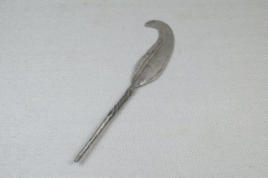  <em>Curved Spear Point</em>. Iron Brooklyn Museum, Museum Expedition 1922, Robert B. Woodward Memorial Fund, 22.1669. Creative Commons-BY (Photo: Brooklyn Museum, CUR.22.1669_threequarter_PS5.jpg)