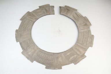 Teke. <em>Collar (Onlua)</em>, late 19th or early 20th century. Copper alloy, 12 × 12 in. (30.5 × 30.5 cm). Brooklyn Museum, Museum Expedition 1922, Robert B. Woodward Memorial Fund, 22.1676. Creative Commons-BY (Photo: Brooklyn Museum, CUR.22.1676_front_PS5.jpg)