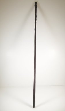 Yombe. <em>Staff (Mvwala)</em>, late 19th or early 20th century. Wood, 49 5/8 x 1 3/16 in. (126 x 3 cm). Brooklyn Museum, Museum Expedition 1922, Robert B. Woodward Memorial Fund, 22.171. Creative Commons-BY (Photo: Brooklyn Museum, CUR.22.171_front_PS5.jpg)