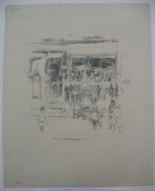 James Abbott McNeill Whistler (American, 1834-1903). <em>Chelsea Rags</em>, 1888. Lithograph, 11 1/8 x 8 15/16 in. (28.3 x 22.7 cm). Brooklyn Museum, Museum Collection Fund, 22.1763 (Photo: Brooklyn Museum, CUR.22.1763.jpg)