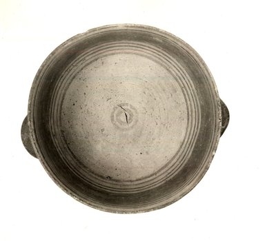 Cypriot. <em>Kylix</em>, 850-700 B.C.E. Clay, slip, 3 1/16 x Diam with handle 4 3/4 in. (7.7 x 12 cm). Brooklyn Museum, Gift of Mrs. Frederic H. Betts, 22.21. Creative Commons-BY (Photo: Brooklyn Museum, CUR.22.21_print_NegC_bw.jpg)