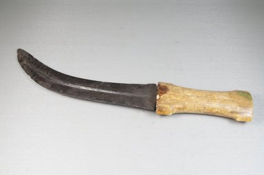  <em>Dagger</em>, late 19th-early 20th century. iron, ivory, 2 5/16 x 13 1/2 in. (5.8 x 34.3 cm). Brooklyn Museum, Museum Expedition 1922, Robert B. Woodward Memorial Fund, 22.397. Creative Commons-BY (Photo: Brooklyn Museum, CUR.22.397_side_PS5.jpg)