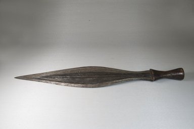 Probably Luba. <em>Knife</em>, 19th century. Iron, 3 11/16 x 19 9/16 in. (9.3 x 49.7 cm). Brooklyn Museum, Museum Expedition 1922, Robert B. Woodward Memorial Fund, 22.406. Creative Commons-BY (Photo: Brooklyn Museum, CUR.22.406_side_PS5.jpg)