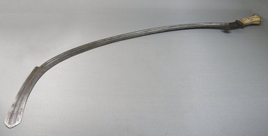 Zande or. <em>Executioner's Sword</em>, 19th century. Iron, bone or ivory, 1 3/4 x 32 5/16 in. (4.5 x 82 cm). Brooklyn Museum, Museum Expedition 1922, Robert B. Woodward Memorial Fund, 22.408. Creative Commons-BY (Photo: Brooklyn Museum, CUR.22.408_front_PS5.jpg)