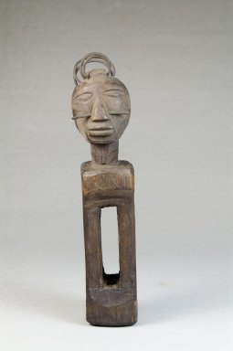 Songye. <em>Standing Figure</em>, late 19th or early 20th century. Wood, metal, 6 3/4 x 1 1/4 x 1 3/4 in. (17.0 x 3.4 x 4.1 cm). Brooklyn Museum, Museum Expedition 1922, Robert B. Woodward Memorial Fund, 22.482. Creative Commons-BY (Photo: Brooklyn Museum, CUR.22.482_front_PS5.jpg)