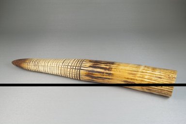  <em>Bark Beater</em>, before 1922. Ivory, 2 3/16 x 13 9/16 in. (5.5 x 34.4 cm). Brooklyn Museum, Museum Expedition 1922, Robert B. Woodward Memorial Fund, 22.601. Creative Commons-BY (Photo: Brooklyn Museum, CUR.22.601_front_PS5.jpg)