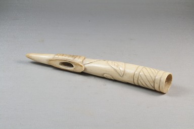  <em>Tusk</em>. Carved ivory Brooklyn Museum, Museum Expedition 1922, Robert B. Woodward Memorial Fund, 22.622. Creative Commons-BY (Photo: Brooklyn Museum, CUR.22.622_threequarter_PS5.jpg)