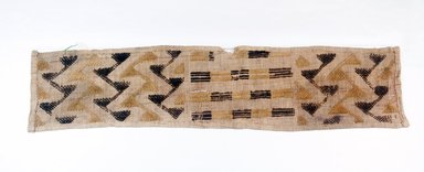 Kuba. <em>Raffia Cloth</em>, 19th century. Raffia, 24 1/4 × 5 1/2 in. (61.6 × 14 cm). Brooklyn Museum, Museum Expedition 1922, Robert B. Woodward Memorial Fund, 22.685. Creative Commons-BY (Photo: Brooklyn Museum, CUR.22.685_top_PS5.jpg)