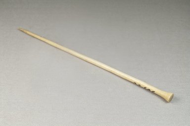  <em>Hair Ornament</em>. Ivory Brooklyn Museum, Museum Expedition 1922, Robert B. Woodward Memorial Fund, 22.696. Creative Commons-BY (Photo: Brooklyn Museum, CUR.22.696_threequarter_PS5.jpg)