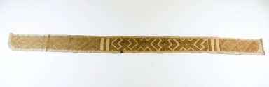 Kuba (Bushoong subgroup). <em>Raffia Band</em>, 19th century. Raffia, 48 7/16 x 3 7/16 in.  (123 x 8.7 cm). Brooklyn Museum, Museum Expedition 1922, Robert B. Woodward Memorial Fund, 22.708. Creative Commons-BY (Photo: Brooklyn Museum, CUR.22.708_top_PS5.jpg)