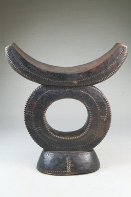 Possibly Tsonga. <em>Headrest</em>, late 19th-early 20th century. Hardwood, 8 1/4 x 7 5/8 x 3 in. (21 x 19.4 x 7.6 cm). Brooklyn Museum, Museum Expedition 1922, Robert B. Woodward Memorial Fund, 22.759. Creative Commons-BY (Photo: Brooklyn Museum, CUR.22.759_front_PS5.jpg)