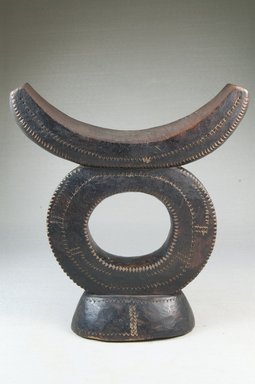 Possibly Tsonga. <em>Headrest</em>, late 19th–early 20th century. Hardwood, 8 1/4 x 7 5/8 x 3 in. (21 x 19.4 x 7.6 cm). Brooklyn Museum, Museum Expedition 1922, Robert B. Woodward Memorial Fund, 22.759. Creative Commons-BY (Photo: Brooklyn Museum, CUR.22.759_front_PS5.jpg)