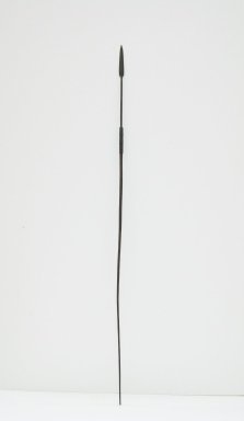  <em>Spear</em>. Iron, metal, wood, 63 3/8 x 13/16 in. (161 x 2 cm). Brooklyn Museum, Museum Expedition 1922, Robert B. Woodward Memorial Fund, 22.934. Creative Commons-BY (Photo: Brooklyn Museum, CUR.22.934_front_PS5.jpg)