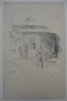 James Abbott McNeill Whistler (American, 1834-1903). <em>The Tyresmith</em>, 1890. Lithograph, 12 7/16 x 8 in. (31.6 x 20.3 cm). Brooklyn Museum, Purchased with funds given by Edward C. Blum, 23.232 (Photo: Brooklyn Museum, CUR.23.232.jpg)