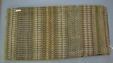  <em>Panels of Tapestry Weaving</em>, 19th century. Tapestry weave, wool, a and b sewn together: 31 1/2 x 15 1/2 in. (80 x 39.4 cm). Brooklyn Museum, Museum Expedition 1924, Robert B. Woodward Memorial Fund, 24.420.25a-b (Photo: Brooklyn Museum, CUR.24.420.25a.jpg)