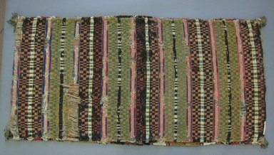  <em>Panels of Tapestry Weaving</em>, 19th century. Tapestry weave, wool, 38 1/2 x 18 1/2 in. (97.8 x 47 cm). Brooklyn Museum, Museum Expedition 1924, Robert B. Woodward Memorial Fund, 24.420.26a-b (Photo: Brooklyn Museum, CUR.24.420.26a.jpg)