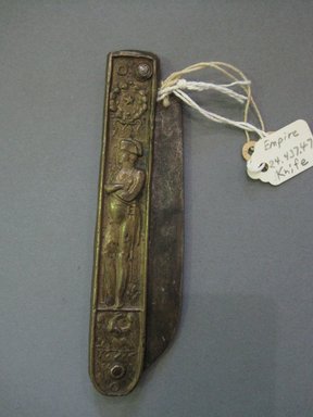  <em>Impire Pocket Knife</em>. metal, 1 1/4 x 4 1/4 in. (3.2 x 10.8 cm). Brooklyn Museum, Gift of Judge Townsend Scudder, 24.437.47. Creative Commons-BY (Photo: Brooklyn Museum, CUR.24.437.47.jpg)