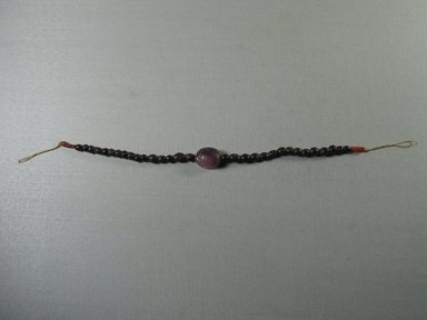  <em>Necklace</em>, ca. 2008-1630 B.C.E. Amethyst, garnet, carnelian, 1/2 × 11/16 × 7/8 in. (1.2 × 1.7 × 2.2 cm). Brooklyn Museum, Gift of the Egypt Exploration Society, 26.165. Creative Commons-BY (Photo: , CUR.26.165_view01.jpg)