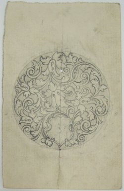 Frederick John Beck (American, 1864-1917). <em>Watch-case Design</em>. Graphite and ink on paper, 3 15/16 x 2 1/2 in. (10 x 6.4 cm). Brooklyn Museum, Gift of Herbert F. Beck and Frederick Lorenze Beck, 26.515.86. Creative Commons-BY (Photo: Brooklyn Museum, CUR.26.515.86.jpg)