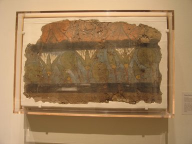  <em>Palace Painting</em>, ca. 1352-1336 B.C.E. Mud, pigment, 15 3/4 x 25 1/2 x 1 1/2 in. (40 x 64.8 x 3.8 cm). Brooklyn Museum, Gift of the Egypt Exploration Society, 27.35. Creative Commons-BY (Photo: Brooklyn Museum, CUR.27.35_wwg7.jpg)