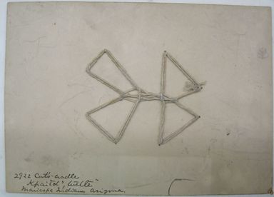 Maricopa. <em>Cats-cradle "Turtle", (kpaitch)</em>. Brooklyn Museum, Gift of Louis L. Meeker, 2922. Creative Commons-BY (Photo: , CUR.2922.jpg)