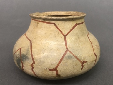 Shipibo Conibo. <em>Small Bowl</em>, early 20th century. Clay, slip, pigment, 3 1/8 × 4 3/4 × 4 3/4 in. (8 × 12.1 × 12.1 cm). Brooklyn Museum, Museum Collection Fund, 30.1013. Creative Commons-BY (Photo: Brooklyn Museum, CUR.30.1013_view01.jpg)