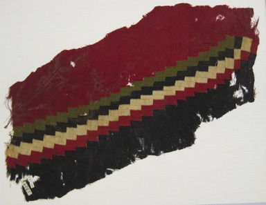 Possibly Coastal Wari. <em>Textile Fragment or Tunic</em>, 600-1532. Camelid fiber, cotton, 18 1/8 x 23 5/8in. (46 x 60cm). Brooklyn Museum, Gift of George D. Pratt, 30.1195. Creative Commons-BY (Photo: , CUR.30.1195.jpg)