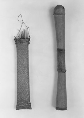  <em>Quiver with Arrows</em>, early 20th century. Armor, 23 1/2 x 2 1/2 in. (59.7 x 6.4 cm). Brooklyn Museum, Gift of Lucy Addoms, 30.1272. Creative Commons-BY (Photo: , CUR.30.1272_31.1782a_31.1782c_31.1782e_31.1830j_31.1830t_31.2034_31.2035a-f_print_bw.jpg)