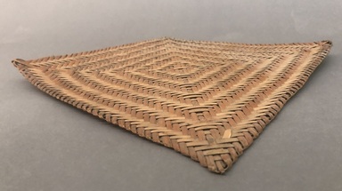 Arekuna. <em>Basketry Mat</em>, early 20th century. Plant fiber, 11 1/4 × 1/8 × 11 3/4 in. (28.6 × 0.3 × 29.8 cm). Brooklyn Museum, Museum Expedition 1930, Robert B. Woodward Memorial Fund and the Museum Collection Fund, 30.1301. Creative Commons-BY (Photo: Brooklyn Museum, CUR.30.1301_view01.jpg)
