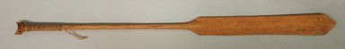 Arekuna. <em>Toy Oar</em>, early 20th century. Wood, cotton, b: 1 5/16 × 1/4 × 19 15/16 in. (3.3 × 0.6 × 50.6 cm). Brooklyn Museum, Museum Expedition 1930, Robert B. Woodward Memorial Fund and the Museum Collection Fund, 30.1308a-b. Creative Commons-BY (Photo: Brooklyn Museum, CUR.30.1308.jpg)