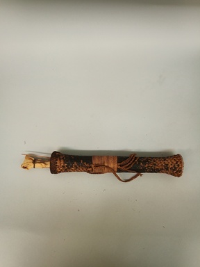 Arekuna. <em>Quiver for Blow Gun Darts with Container</em>. Plant fiber, Dart Case: 2 5/8 × 2 3/8 × 16 1/2 in. (6.7 × 6 × 41.9 cm). Brooklyn Museum, Museum Expedition 1930, Robert B. Woodward Memorial Fund and the Museum Collection Fund, 30.1372. Creative Commons-BY (Photo: Brooklyn Museum, CUR.30.1372_view01.jpg)