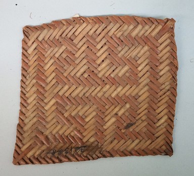 Kamaragoto. <em>Small Mat</em>, early 20th century. Plant fiber, 5 × 3 × 5 1/2 in. (12.7 × 7.6 × 14 cm). Brooklyn Museum, Museum Expedition 1930, Robert B. Woodward Memorial Fund and the Museum Collection Fund, 30.1388. Creative Commons-BY (Photo: Brooklyn Museum, CUR.30.1388.jpg)
