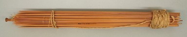  <em>Bundle of Darts</em>, early 20th century. Wood, cotton, 1 1/2 × 1 3/8 × 14 1/16 in. (3.8 × 3.5 × 35.7 cm). Brooklyn Museum, Museum Expedition 1930, Robert B. Woodward Memorial Fund and the Museum Collection Fund, 30.1439. Creative Commons-BY (Photo: Brooklyn Museum, CUR.30.1439_view01.jpg)