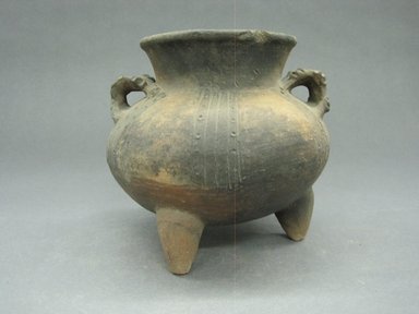  <em>Tripod Jar</em>, 800-1550. Ceramic, 5 1/2 x 6 x 6 in. (14 x 15.2 x 15.2 cm). Brooklyn Museum, Gift of Mrs. Minor C. Keith in memory of her husband, 31.1154. Creative Commons-BY (Photo: Brooklyn Museum, CUR.31.1154.jpg)