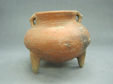  <em>Tripod Jar</em>, 800-1500. Ceramic, pigment, 5 x 6 x 6 in. (12.7 x 15.2 x 15.2 cm). Brooklyn Museum, Gift of Mrs. Minor C. Keith in memory of her husband, 31.1229. Creative Commons-BY (Photo: Brooklyn Museum, CUR.31.1229_view1.jpg)