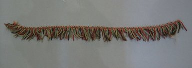  <em>Piece of Fringe or Trimming</em>, 19th century. Wool, 3 1/4 x 38 in. (8.3 x 96.5 cm). Brooklyn Museum, Gift of Mrs. Algernon S. Sullivan and George H. Sullivan, 31.160.6 (Photo: Brooklyn Museum, CUR.31.160.6.jpg)