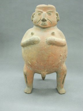 <em>Tripod Anthropomorphic Figure</em>, 500-1000. Ceramic, 12 3/16 x 6 1/4 x 6 1/2 in. (31 x 15.9 x 16.5 cm). Brooklyn Museum, Gift of Mrs. Minor C. Keith in memory of her husband, 31.1687. Creative Commons-BY (Photo: Brooklyn Museum, CUR.31.1687_view1.jpg)