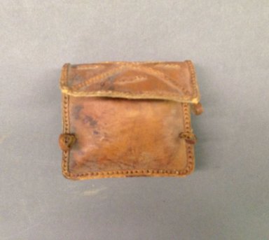 Bambute Pygmy (Mangbetu). <em>Small Snuff Box</em>, early 20th century. Leather, 2 3/4 x 7/8 x 3 1/8 in. (7 x 2.2 x 7.9 cm). Brooklyn Museum, Museum Expedition 1931, Robert B. Woodward Memorial Fund, 31.1912. Creative Commons-BY (Photo: Brooklyn Museum, CUR.31.1912.jpg)