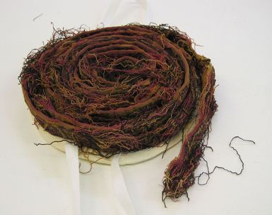 Nasca-Wari. <em>Headband, Fragment</em>, 200-1000. Camelid fiber, 13/16 x 89 3/4 in. (2 x 228 cm). Brooklyn Museum, Gift of George D. Pratt, 32.1458. Creative Commons-BY (Photo: Brooklyn Museum, CUR.32.1458_view01.jpg)