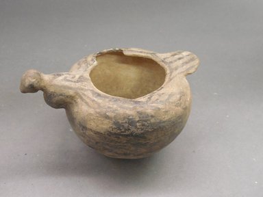 Ancient Pueblo (Anasazi). <em>Bird Bowl</em>, Pueblo I or II. Clay, slip, 2 5/8 in.  (6.7 cm). Brooklyn Museum, Gift of Mrs. E.D. Stone, 32.2093.31387. Creative Commons-BY (Photo: Brooklyn Museum, CUR.32.2093.31387_view1.jpg)