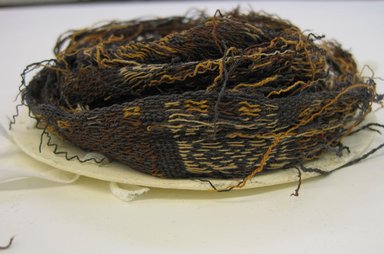Nasca-Wari. <em>Headband, Fragment</em>, 200-1000. Cotton, camelid fiber, 1 x 113 in. (2.5 x 287 cm). Brooklyn Museum, Gift of George D. Pratt, 32.877. Creative Commons-BY (Photo: Brooklyn Museum, CUR.32.877.jpg)