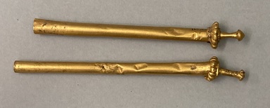  <em>Hollow Ear Rods</em>. Gold Brooklyn Museum, Museum Expedition 1931, Museum Collection Fund, 33.448.19a-b. Creative Commons-BY (Photo: Brooklyn Museum, CUR.33.448.19a-b.jpg)