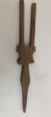 Tukano. <em>Cigar Holder</em>, early 20th century. Wood, 19 1/2 × 3 1/4 × 1 in. (49.5 × 8.3 × 2.5 cm). Brooklyn Museum, Museum Expedition 1933, Purchased with funds given by Jesse Metcalf, 33.643. Creative Commons-BY (Photo: Brooklyn Museum, CUR.33.643.jpg)