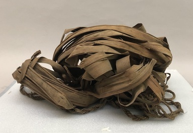 Uaika. <em>Hammock</em>, Early 20th century. Bark, plant fiber, 14 × 7 1/2 × 16 in. (35.6 × 19.1 × 40.6 cm). Brooklyn Museum, Museum Expedition 1933, Purchased with funds given by Jesse Metcalf, 33.645. Creative Commons-BY (Photo: Brooklyn Museum, CUR.33.645.jpg)