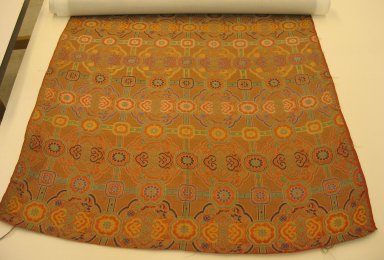  <em>Length of Material Running</em>, 19th century. Silk, brocade, 29 1/8 x 77 15/16 in. (74 x 198 cm). Brooklyn Museum, Brooklyn Museum Collection, 34.1324. Creative Commons-BY (Photo: Brooklyn Museum, CUR.34.1324.jpg)