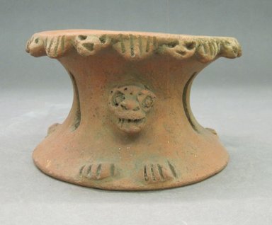  <em>Pottery Stand</em>, 800-1500. Ceramic, 2 15/16 x 4 3/4 in. (7.5 x 12 cm). Brooklyn Museum, Alfred W. Jenkins Fund, 34.1654. Creative Commons-BY (Photo: Brooklyn Museum, CUR.34.1654_front.jpg)