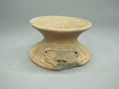  <em>Pottery Stand</em>, 800-1500. Ceramic, pigment, 2 9/16 x 4 9/16 x 4 5/8 in. (6.5 x 11.6 x 11.7 cm). Brooklyn Museum, Alfred W. Jenkins Fund, 34.1660. Creative Commons-BY (Photo: Brooklyn Museum, CUR.34.1660_view1.jpg)